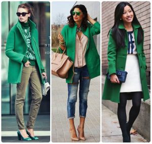 Три образа с зеленой одеждой